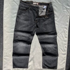 Faded Baggy Levi’s 559 black denim
